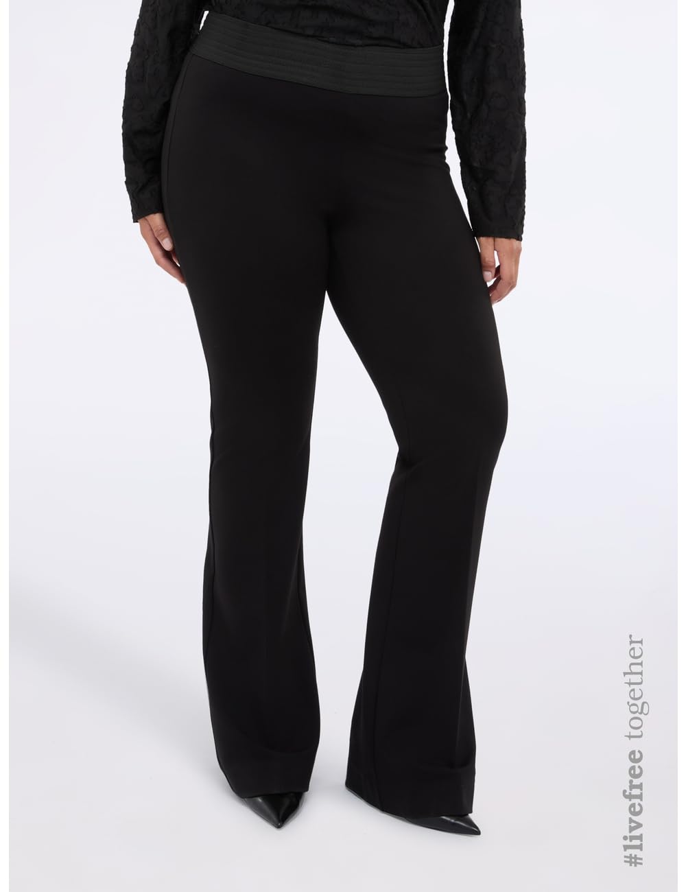 Fiorella Rubino Pantaloni flare XS Plus in Punto Milano