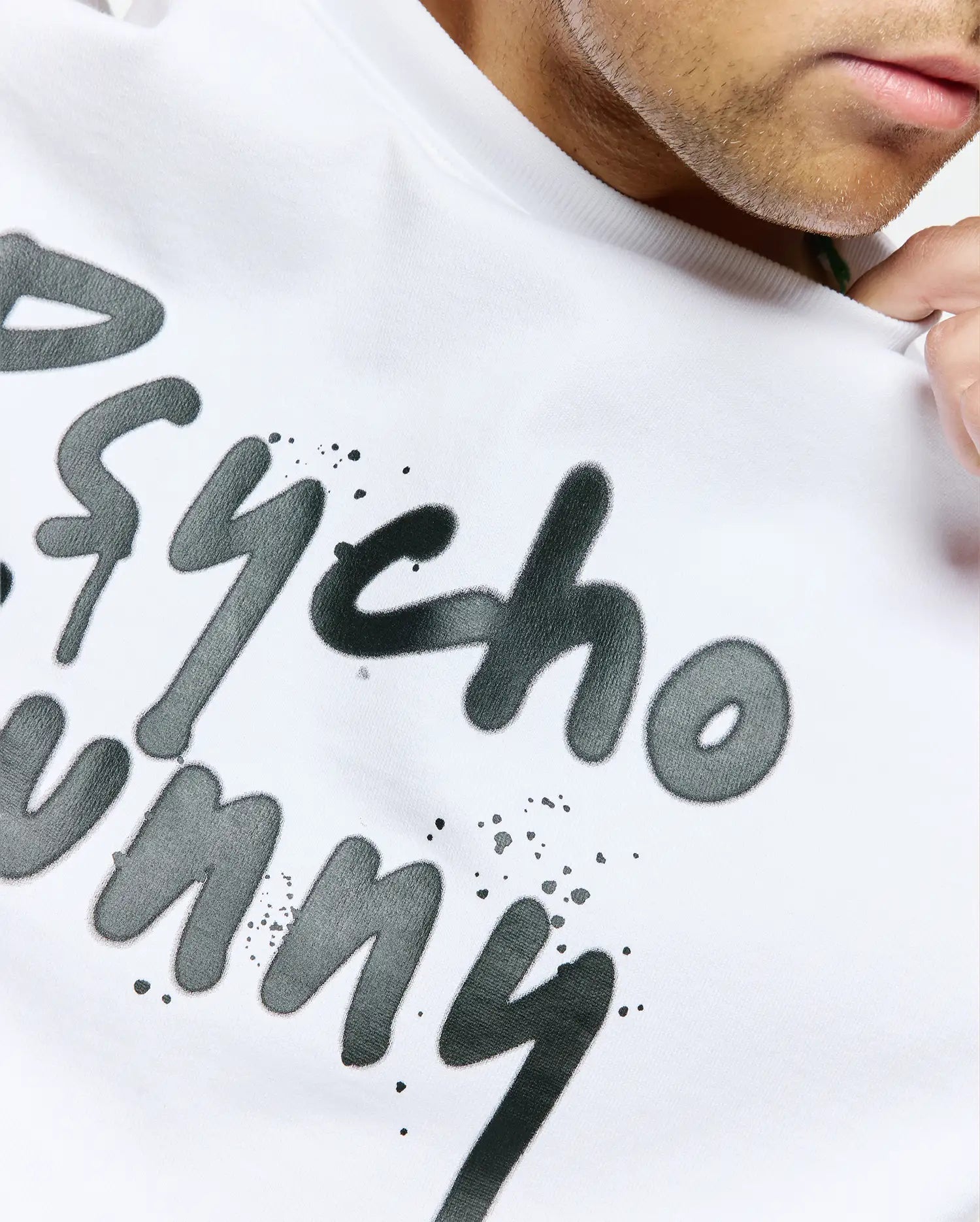 Psycho Bunny Men's Tees MENS DUNCAN OVERSIZED TEE - MT0200312 t-shirt bianca oversize