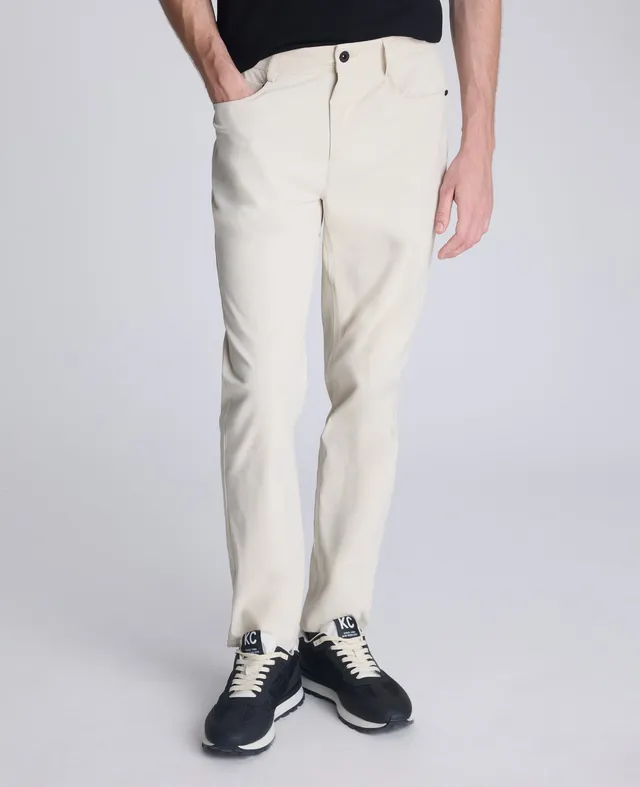 Kenneth Cole Reaction Clothing Original Slim 5-Pocket Pant pantaloni bianco