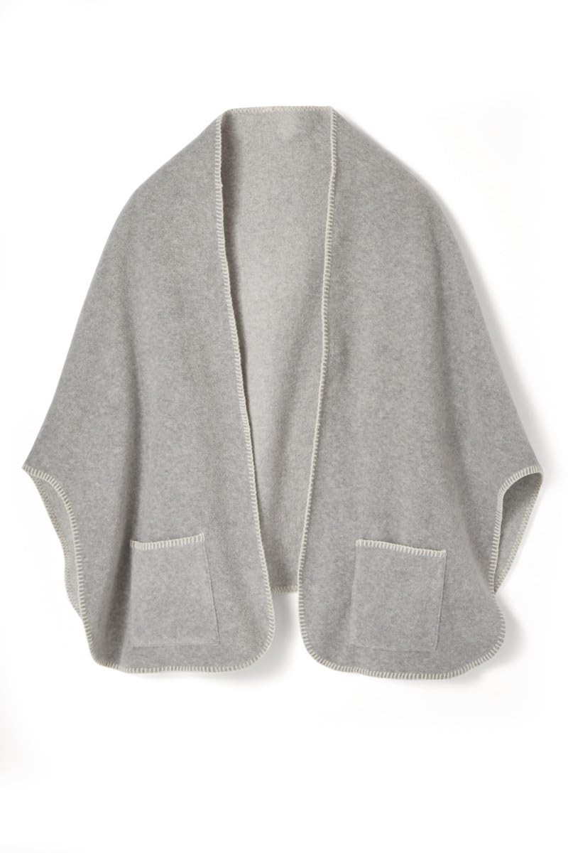 Damart Accessori Scialle casalingo in Pile Thermolactyl con tasche