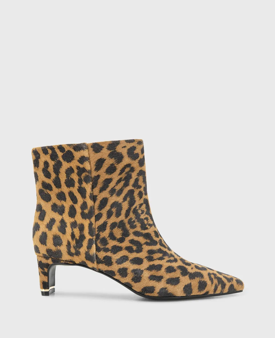 Kenneth Cole Reaction Shoes Miranda Suede Leopard stivaletti leopardati suede, taglia 5-11