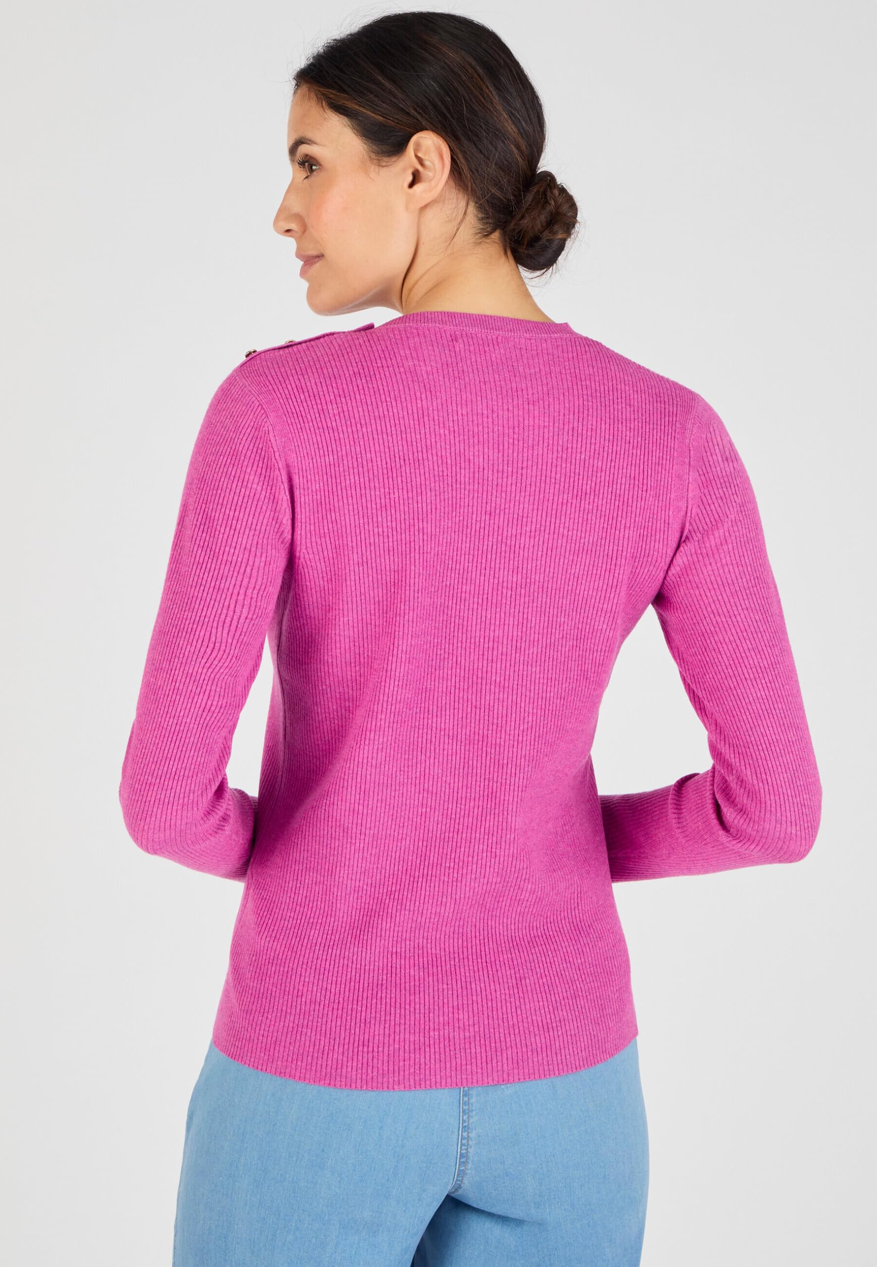 Damart Thermolactyl Maglione da donna viola in maglia termica