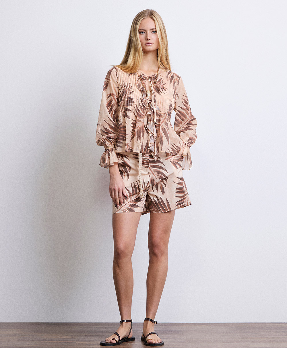Markup Donna Gonne & Short Shorts in popeline con stampa