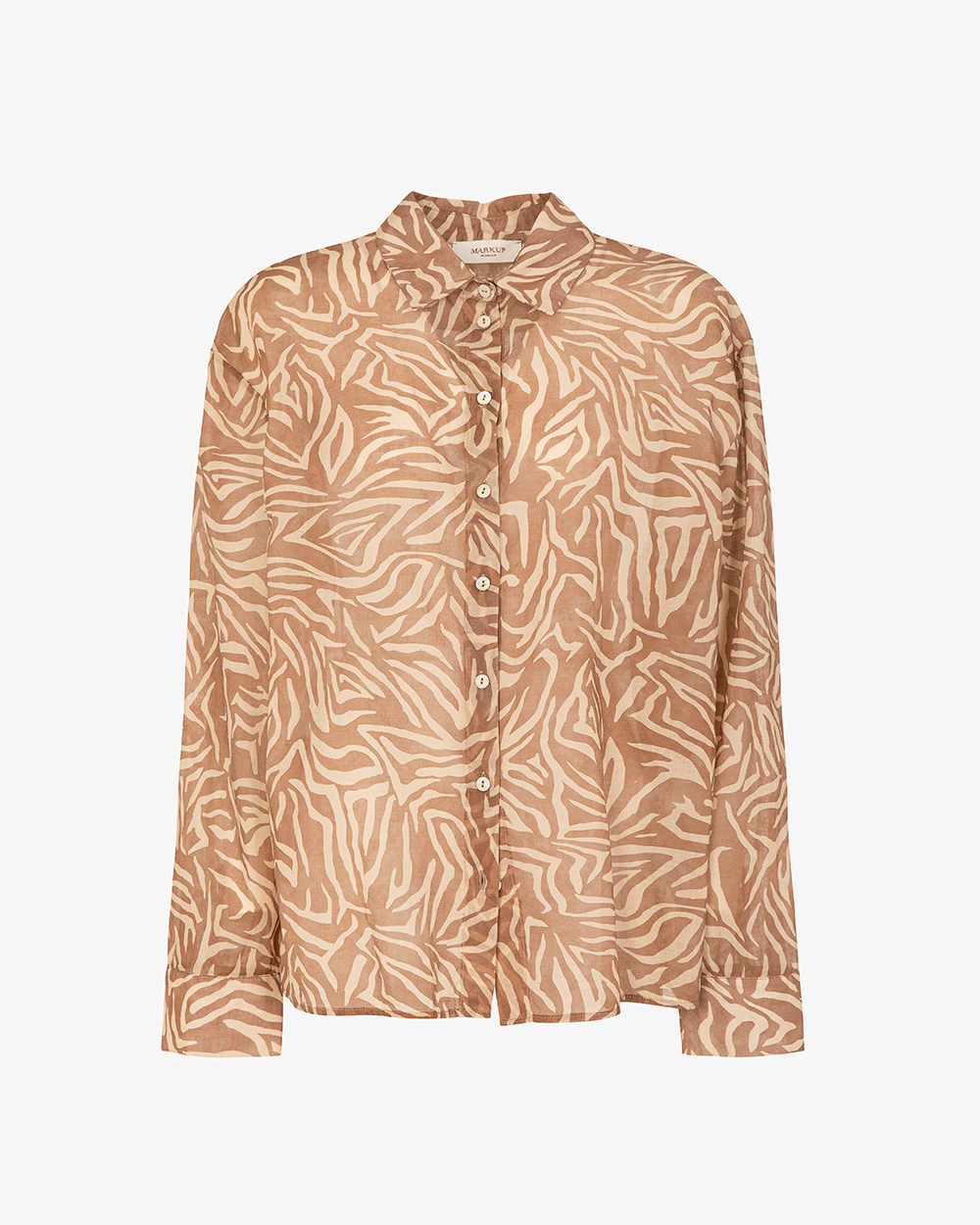 Markup Donna Camicie & Bluse Camicia in mussola stampa zebra camicia zebra