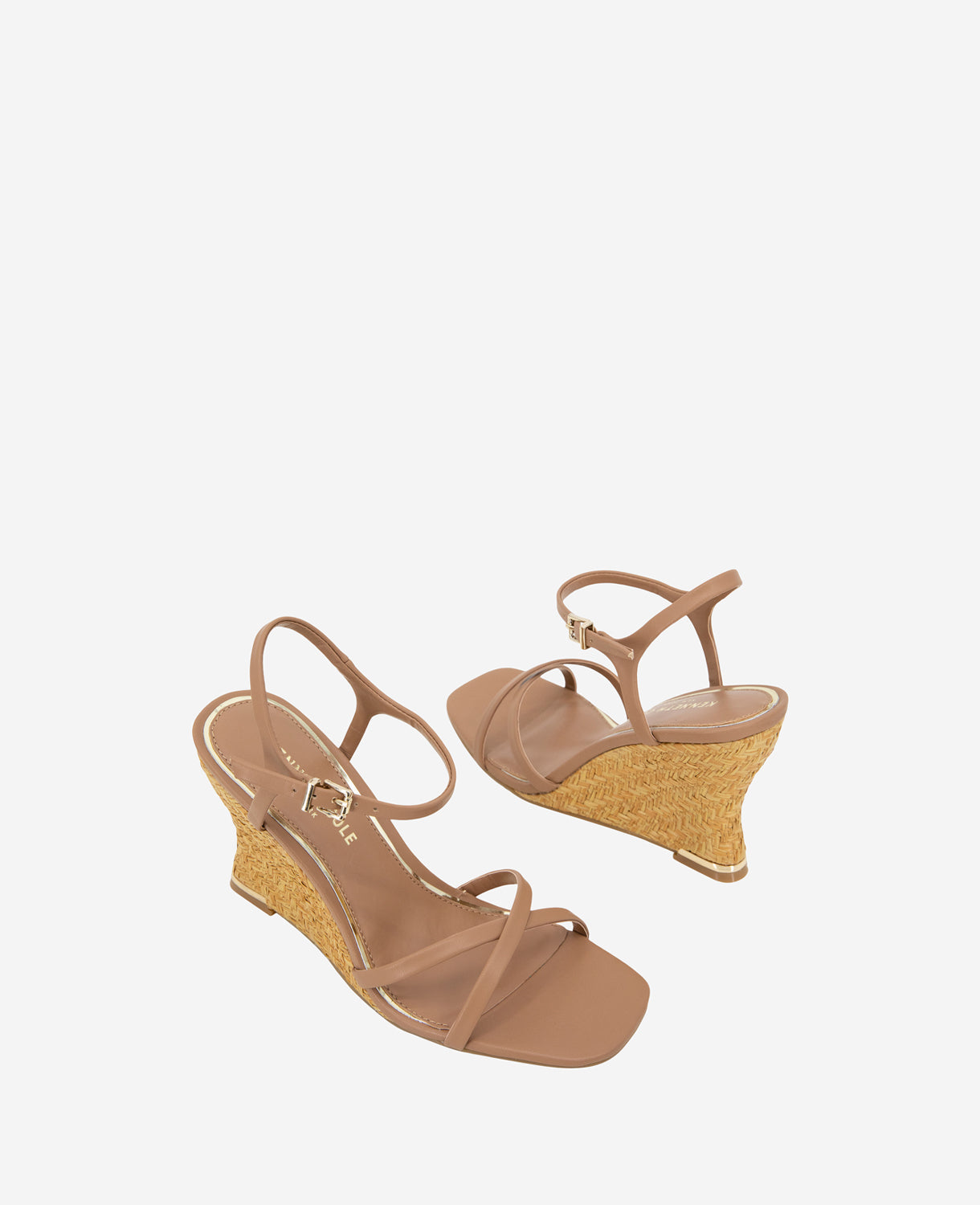 Kenneth Cole Reaction Shoes Freya Wedge Sandal sandali zeppa Classic Tan