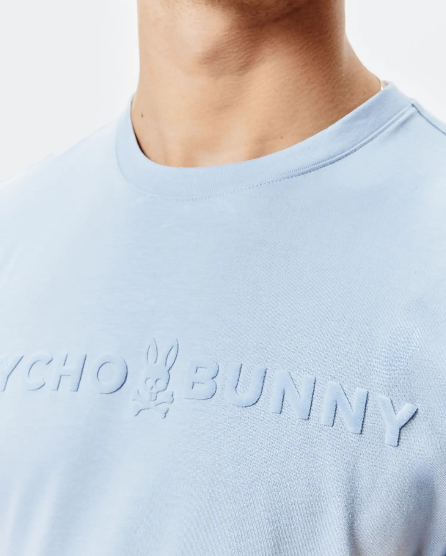 Psycho Bunny Men's Tees Royce Graphic Tee t-shirt blu cotone Pima