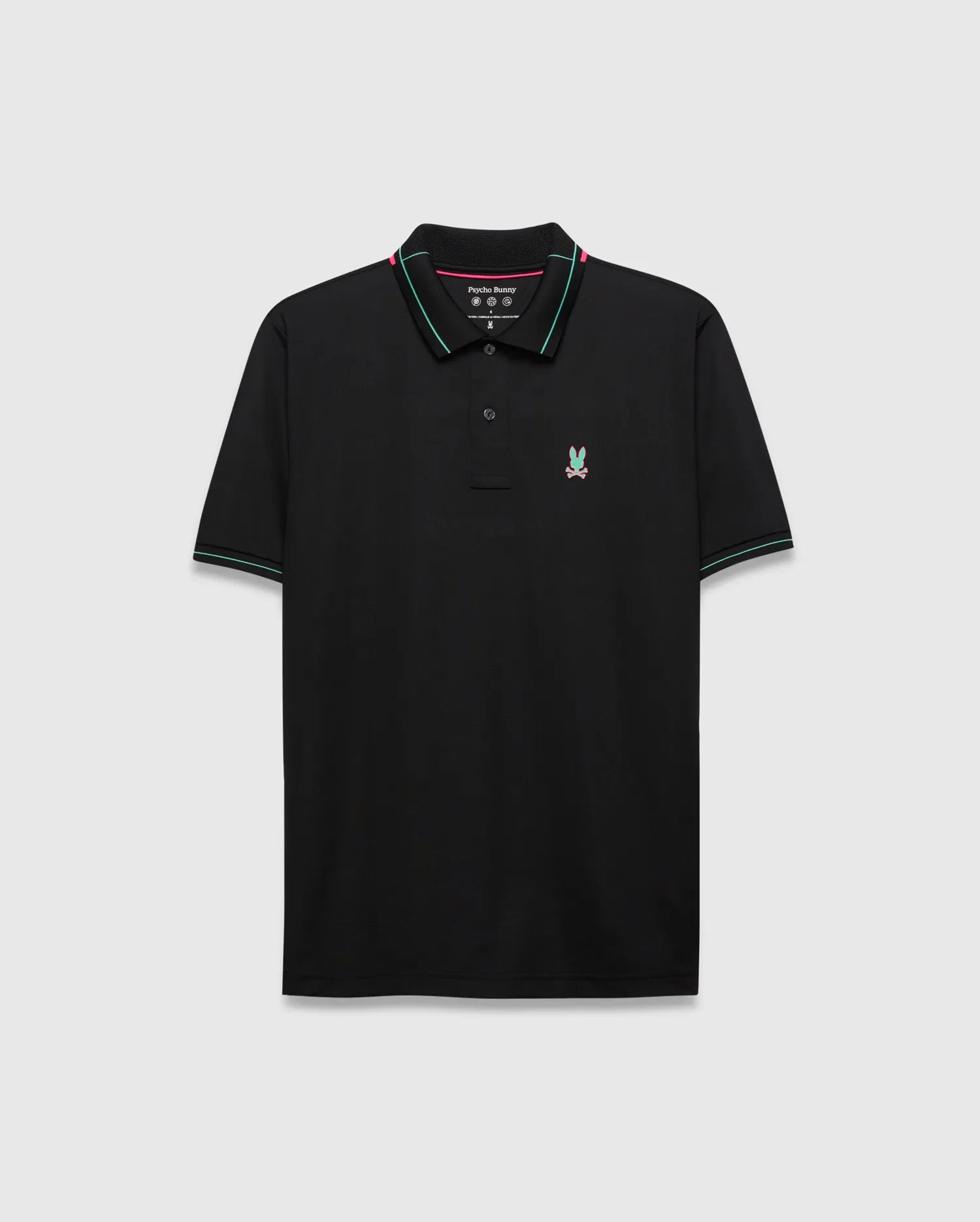 Psycho Bunny Men's Polos Edwin Sport polo nera slim