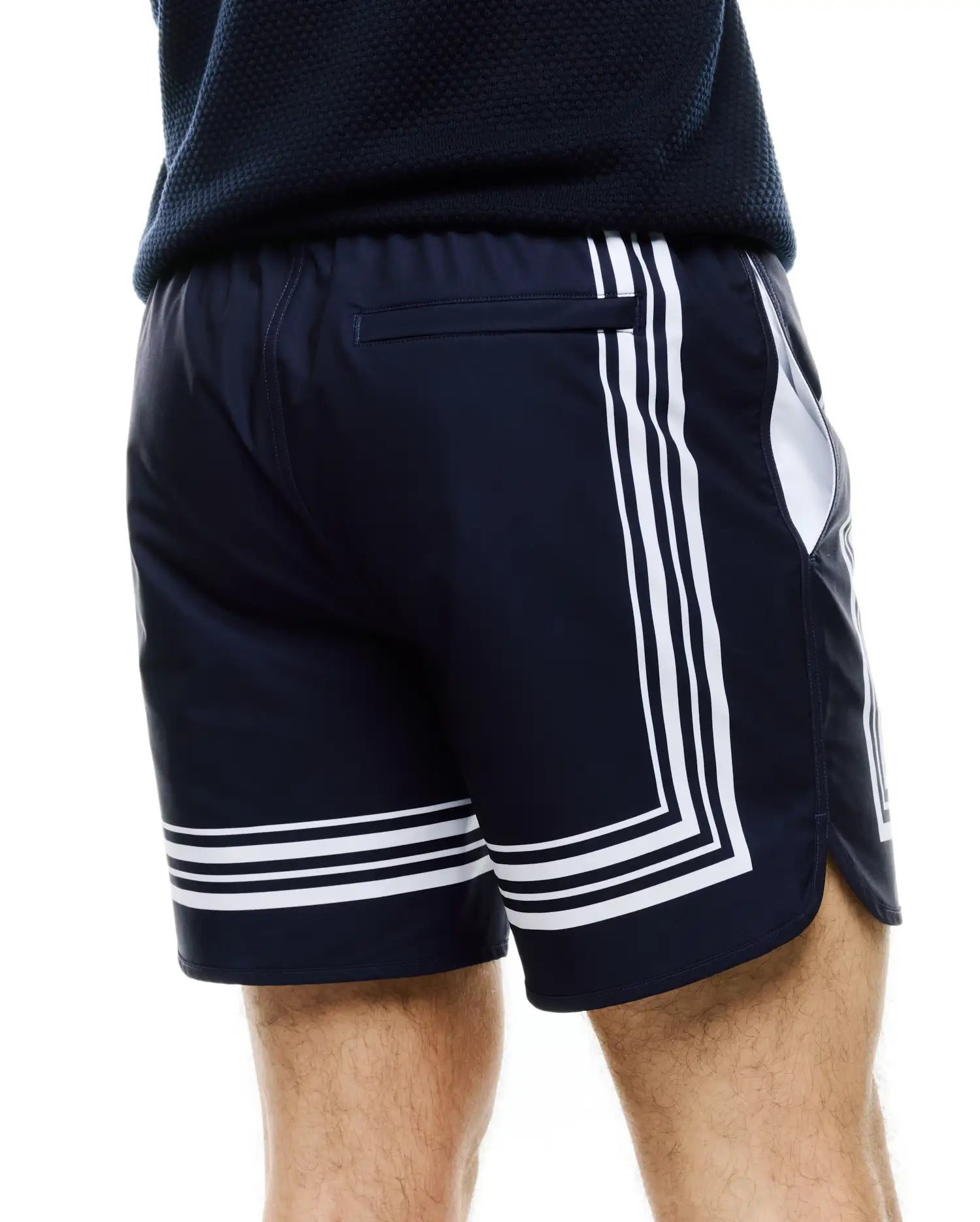 Psycho Bunny Men's Swimwear Davy Costume uomo blu 6 pollici in poliestere