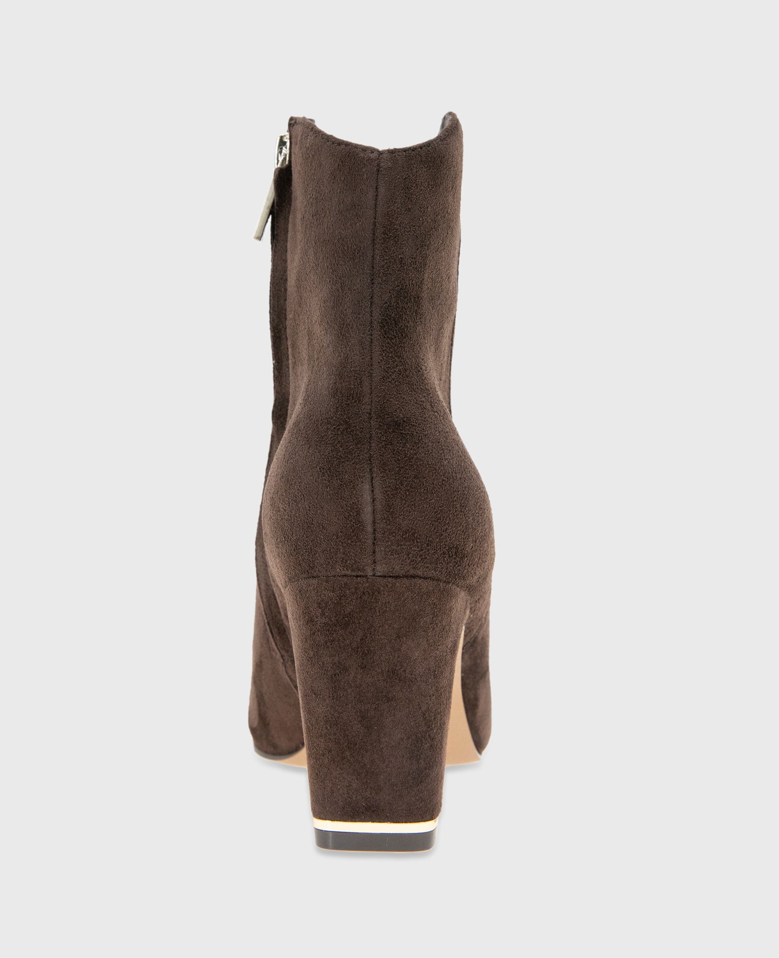 Kenneth Cole Reaction Grizelda Suede Heel Boot stivaletti Chocolate in camoscio