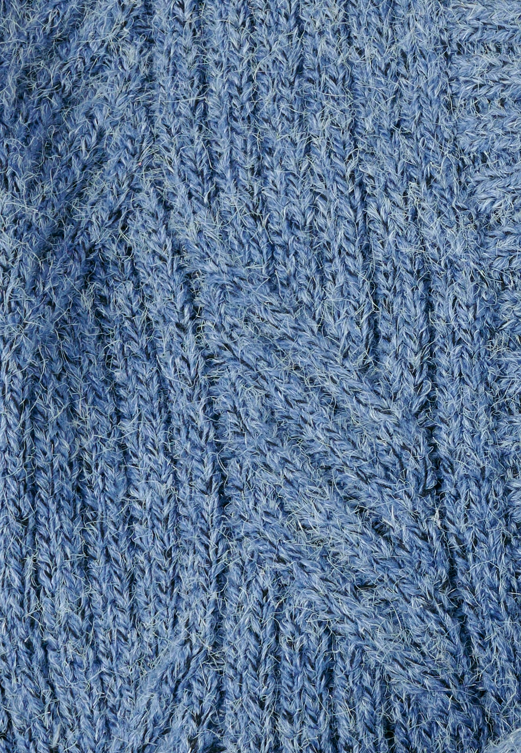 Damart Thermolactyl cardigan in maglia mélange blu screziato XS