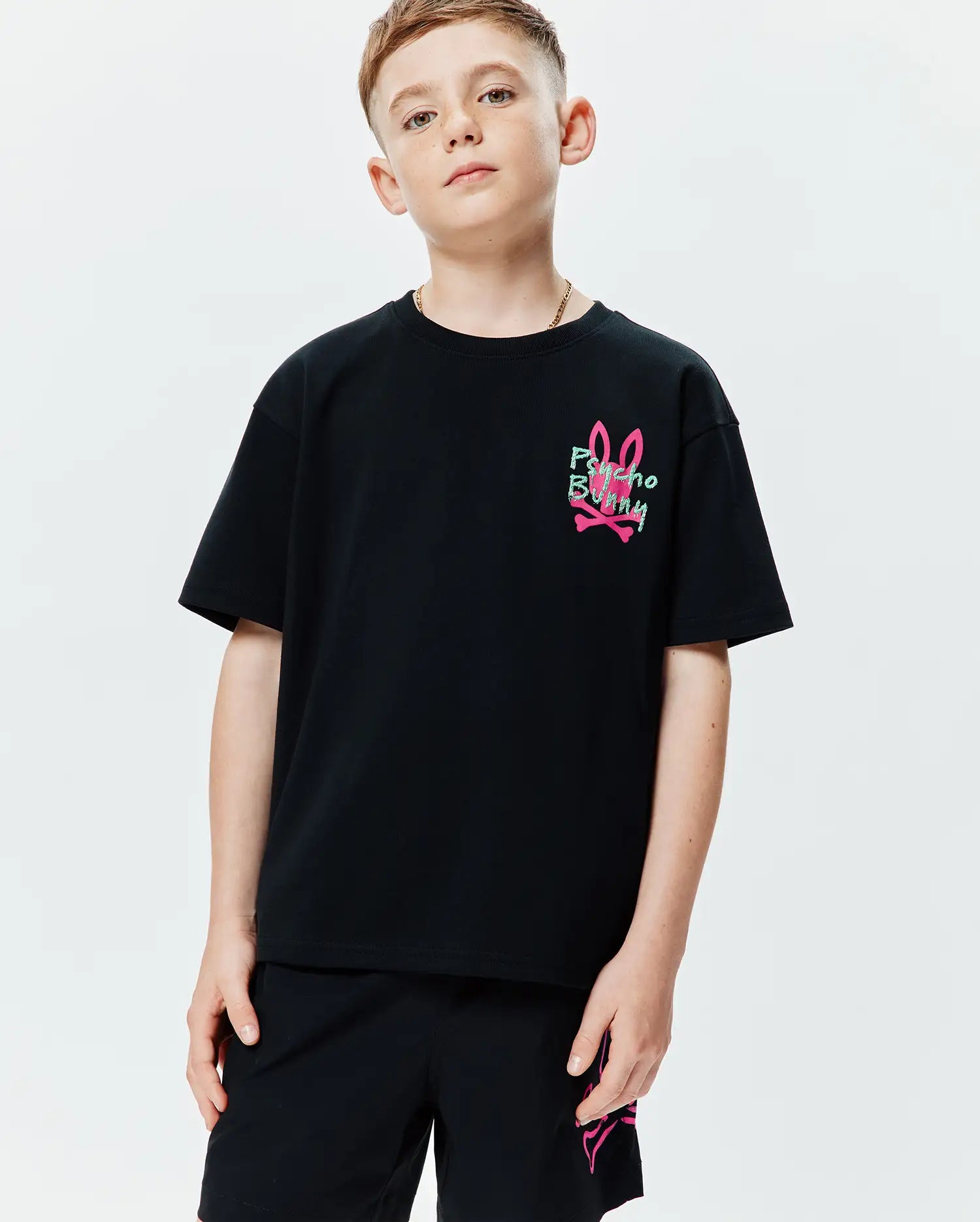 Psycho Bunny Duncan Oversized Tee T-shirt nera 2T
