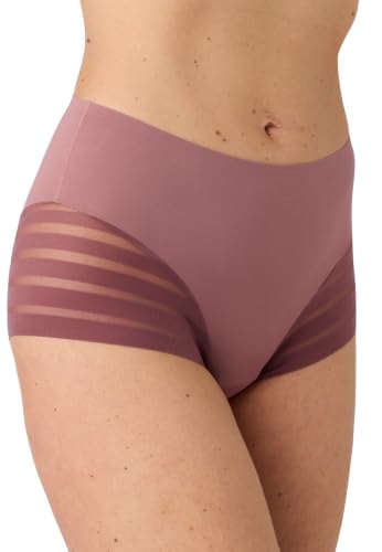 Damart Prêt-à-porter Pantaloncini invisibili a vita alta donna rosa vinaccia