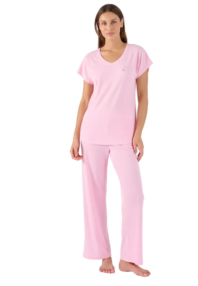 Damart Homewear Pigiama 7/8 in maglia goffrata Blu XS estivo