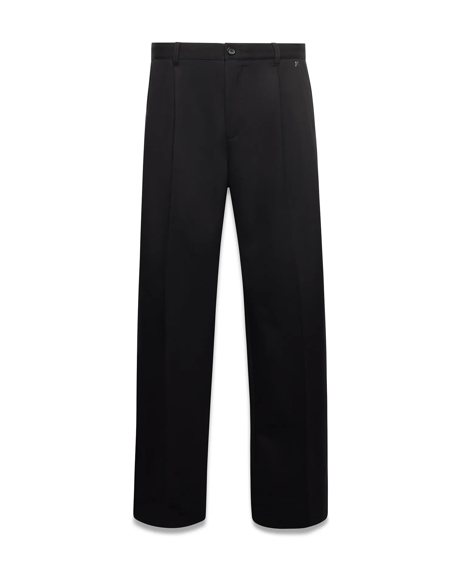 Psycho Bunny Men's Pants Wayde Wide-Leg Pleated Pants pantaloni neri a gamba larga