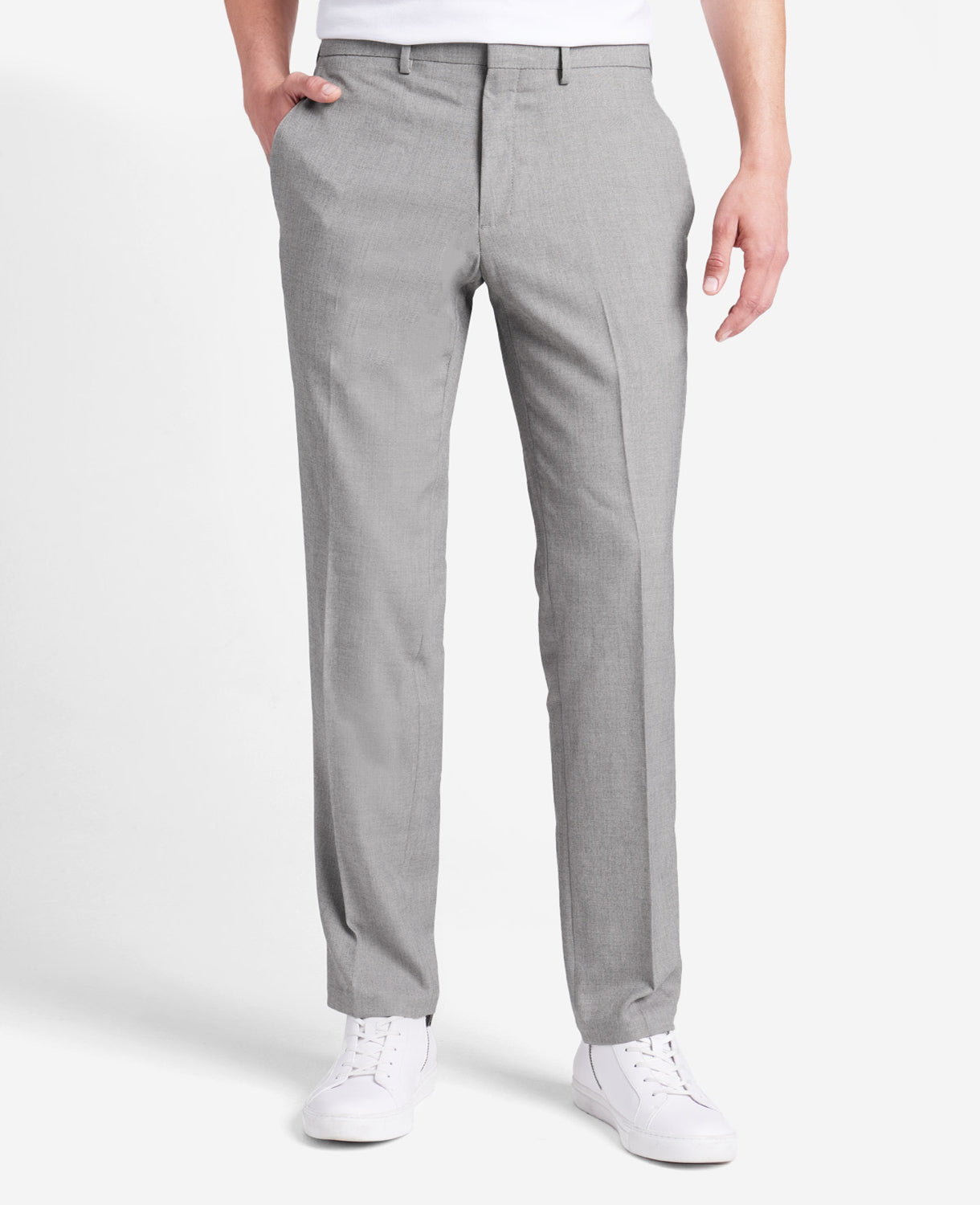 Kenneth Cole Reaction Clothing Stretch Modern-Fit Dress Pant pantaloni oatmeal