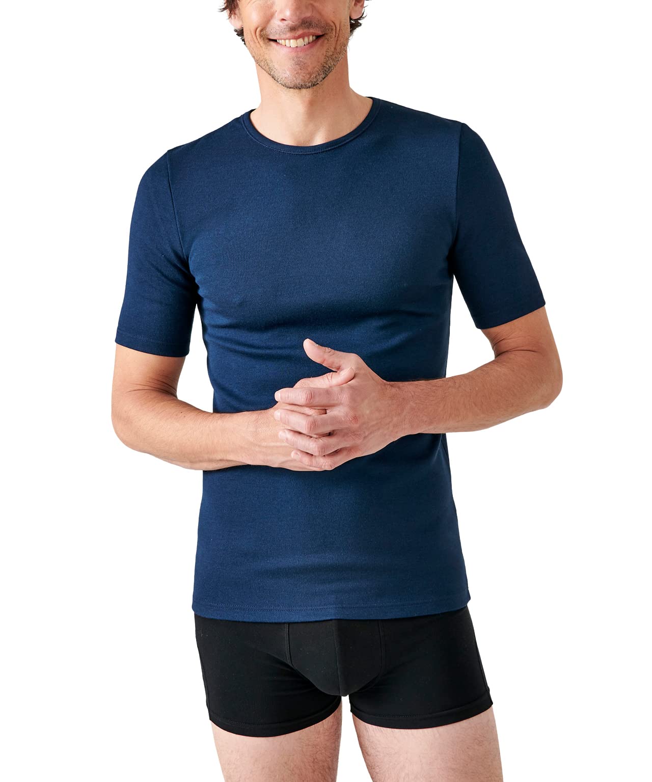 Damart Thermolactyl maglietta uomo collo rotondo grado 3 blu navy