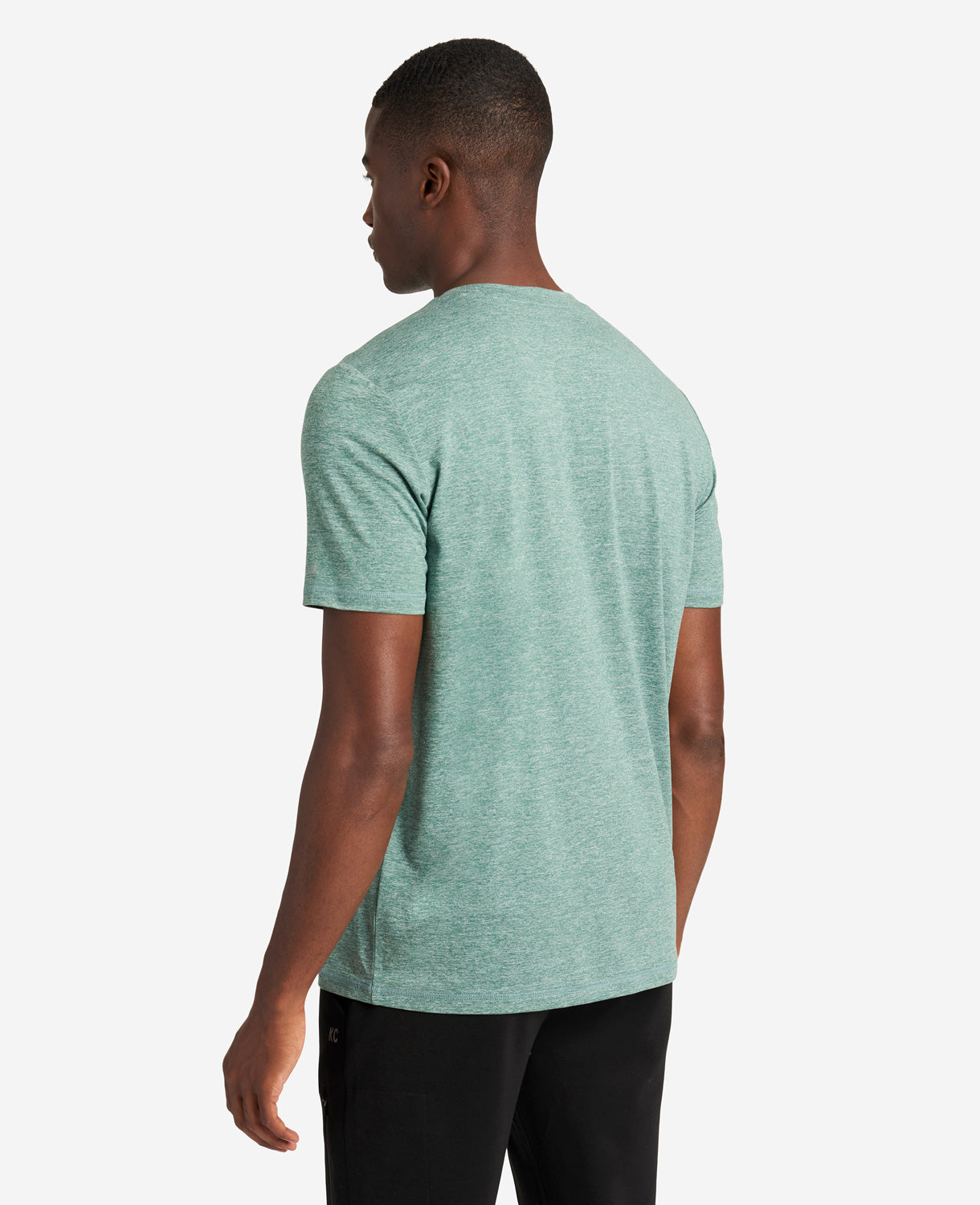 Kenneth Cole Reaction Clothing Essential Crew Neck Active Tee t-shirt blu mélange stretch