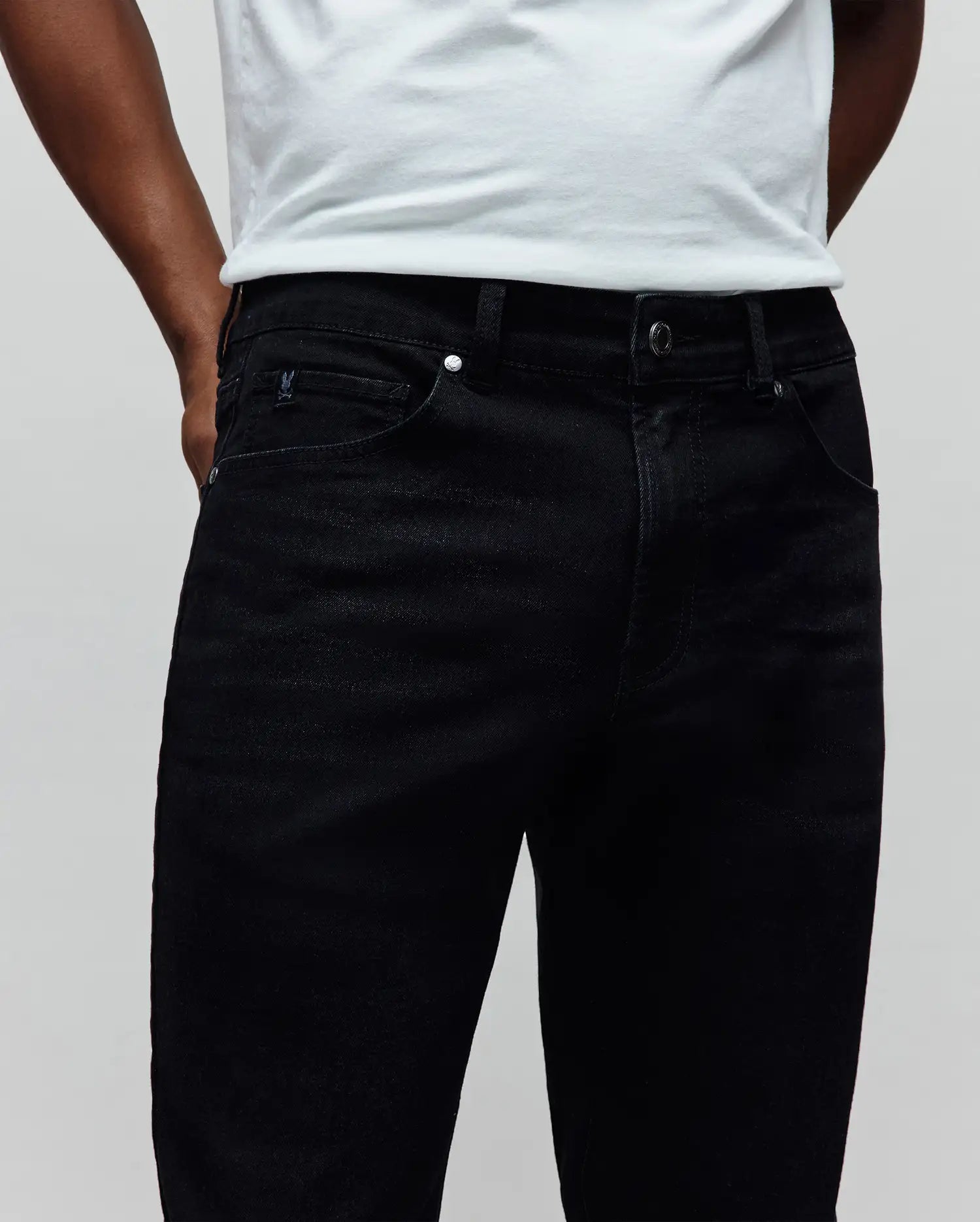Psycho Bunny Men's Pants Emerson Slim Fit jeans nero 32 elasticizzato