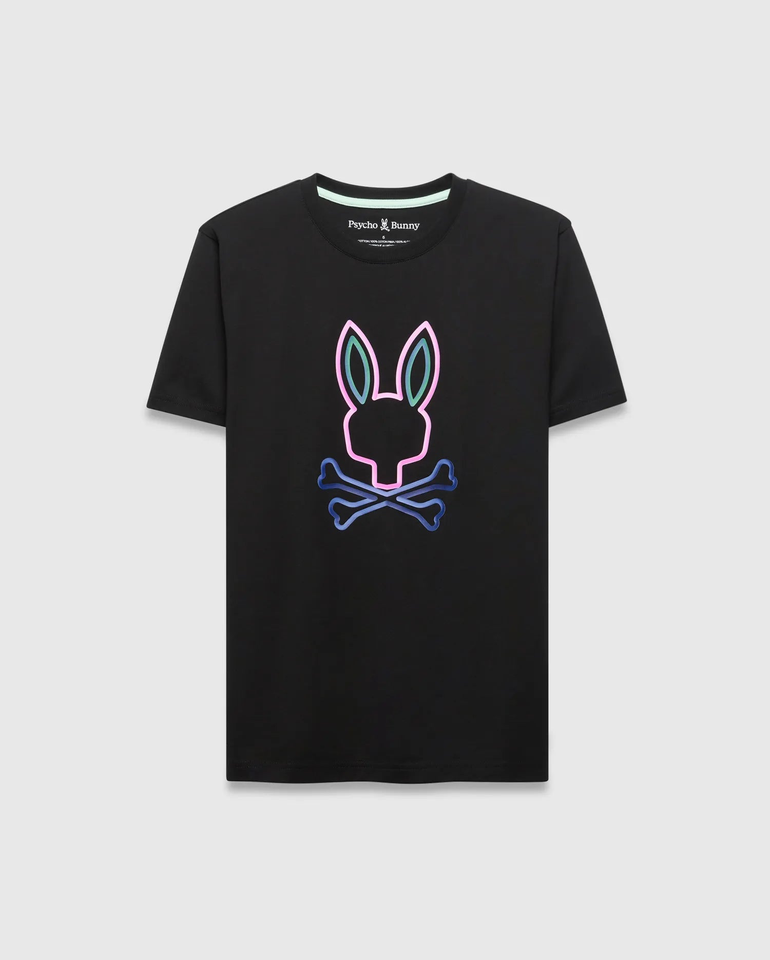 Psycho Bunny Men's Tees Dayton Graphic Tee maglietta nera