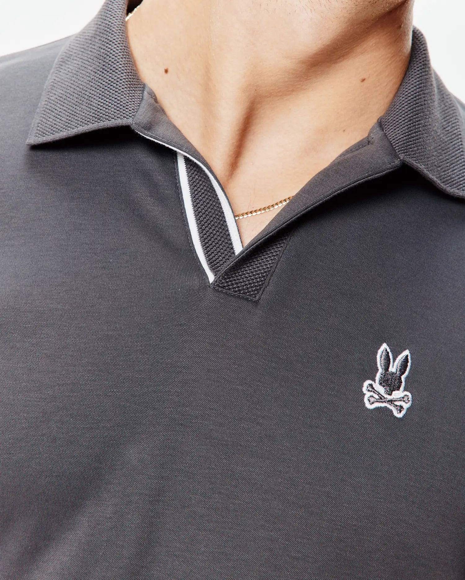 Psycho Bunny Men's Polos MENS NASSER POLO MT0100301 polo nero cotone Pima