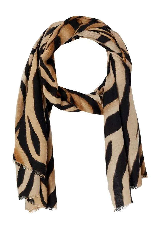 Damart Accessori sciarpa animalier bianca