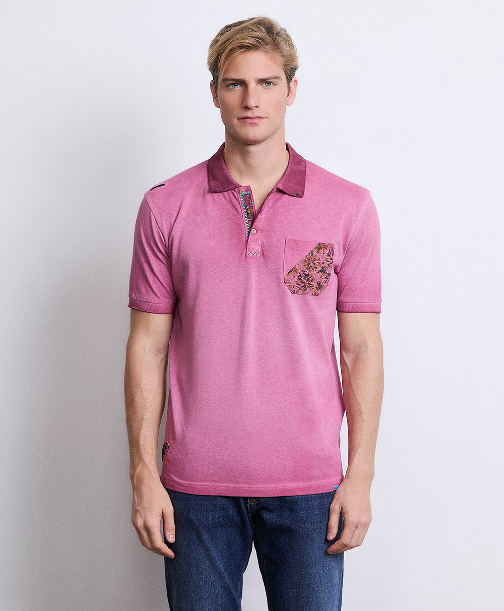 Markup Uomo Felpe & T-shirt Polo piquet tinto freddo con taschino polo