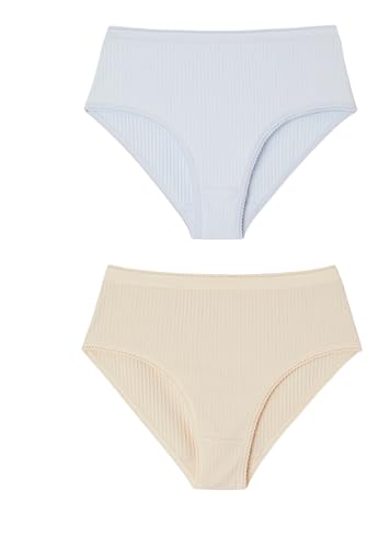 Damart Biancheria intima Set di 3 mutandine piatte da donna Lotto Pastello L cotone