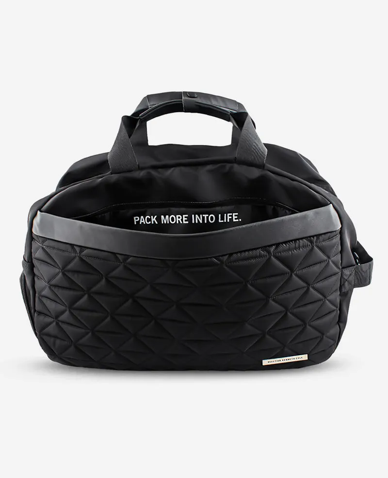 Kenneth Cole Reaction Luggage Emma Convertible Duffle Bag borsone nero idrorepellente