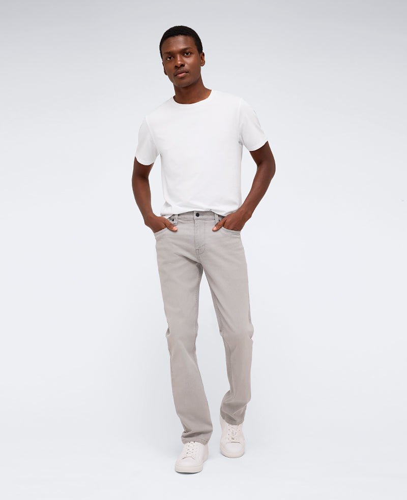 Kenneth Cole Reaction Clothing Slim-Fit Recycled Stretch Denim Jean jeans slim grigio chiaro denim riciclato