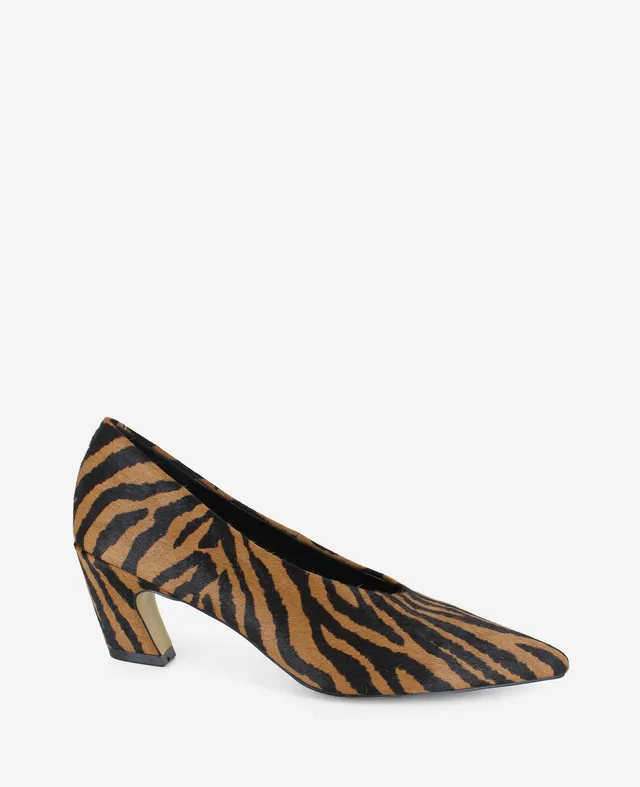 Kenneth Cole Shoes Ophelia Tiger Calf Hair Heel décolleté animalier tacco 1,5 pollici