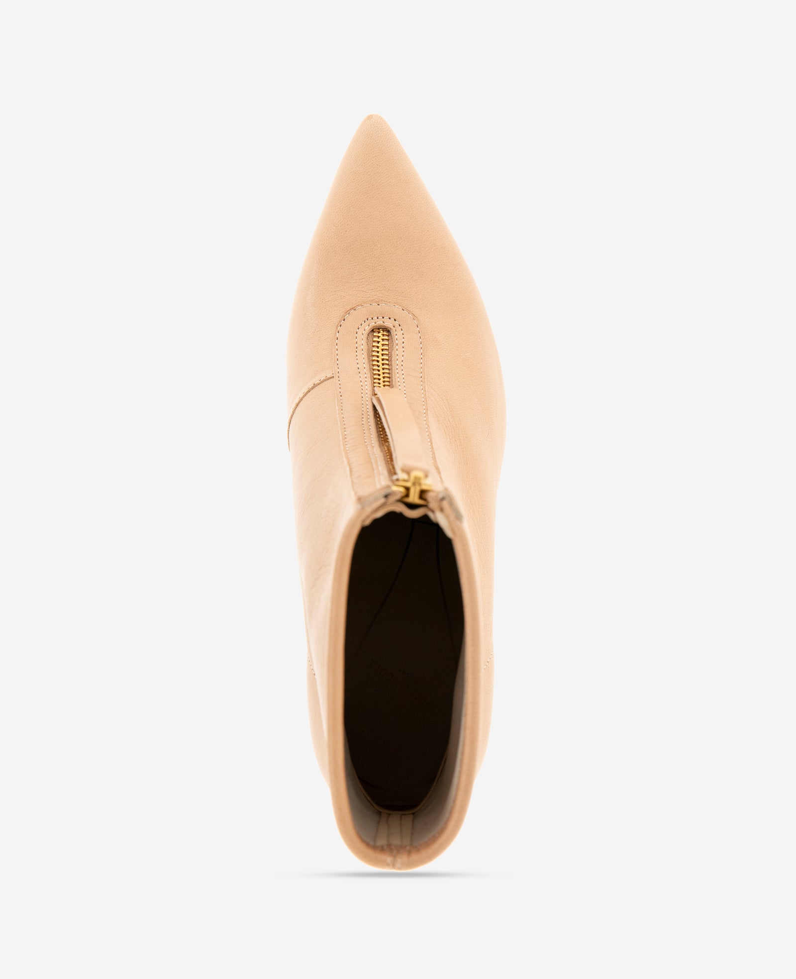 Kenneth Cole Reaction Shoes Udaya Leather Heel Bootie stivaletti pelle sabbia