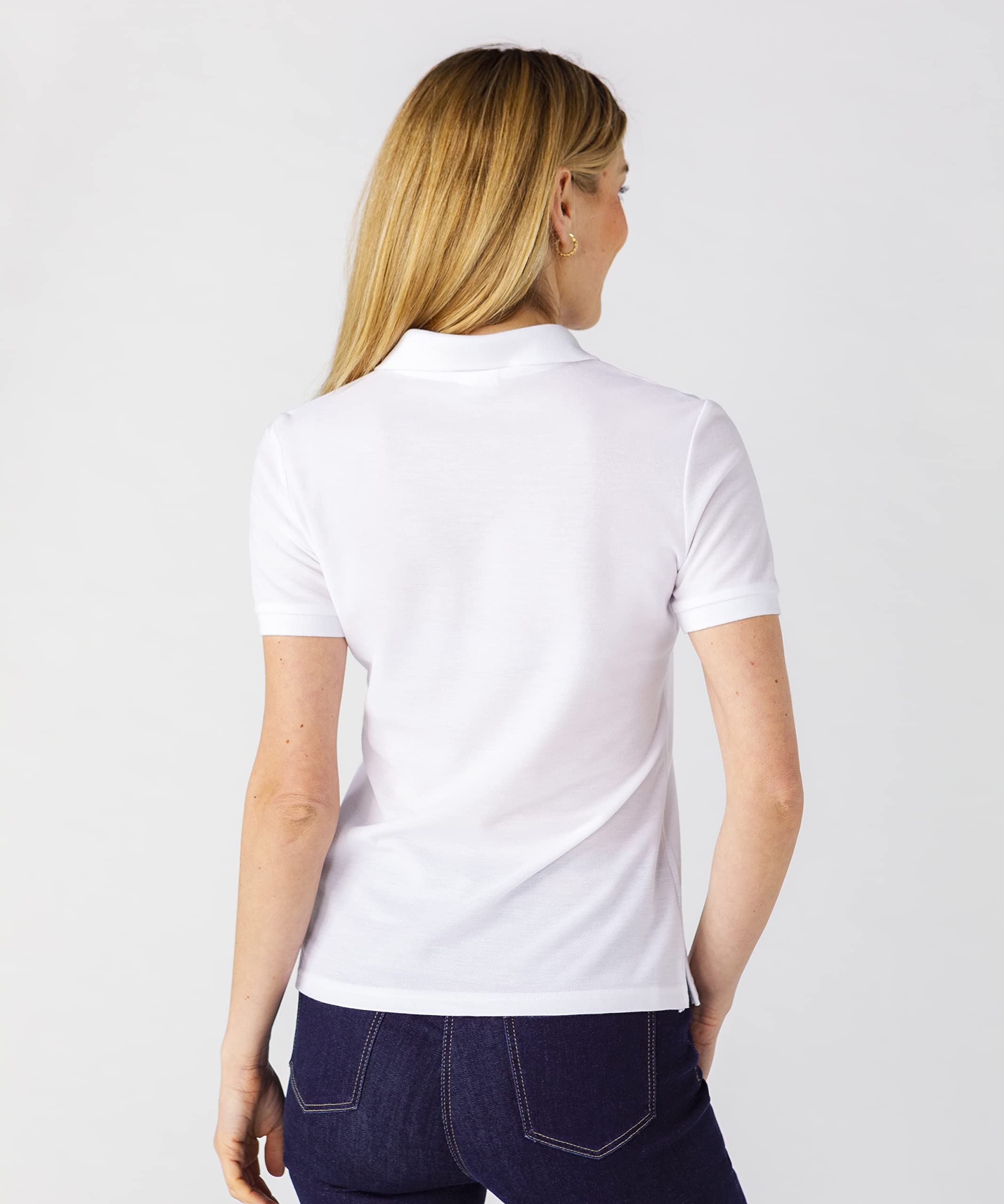Damart Prêt-à-porter polo a maglia piqué bianca 38