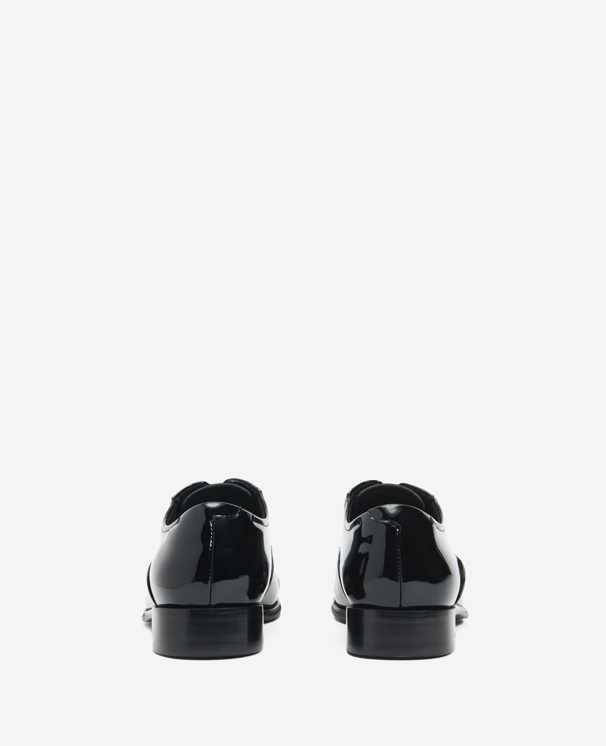 Kenneth Cole Reaction Shoes Tully Patent Leather Cap Toe oxford nere