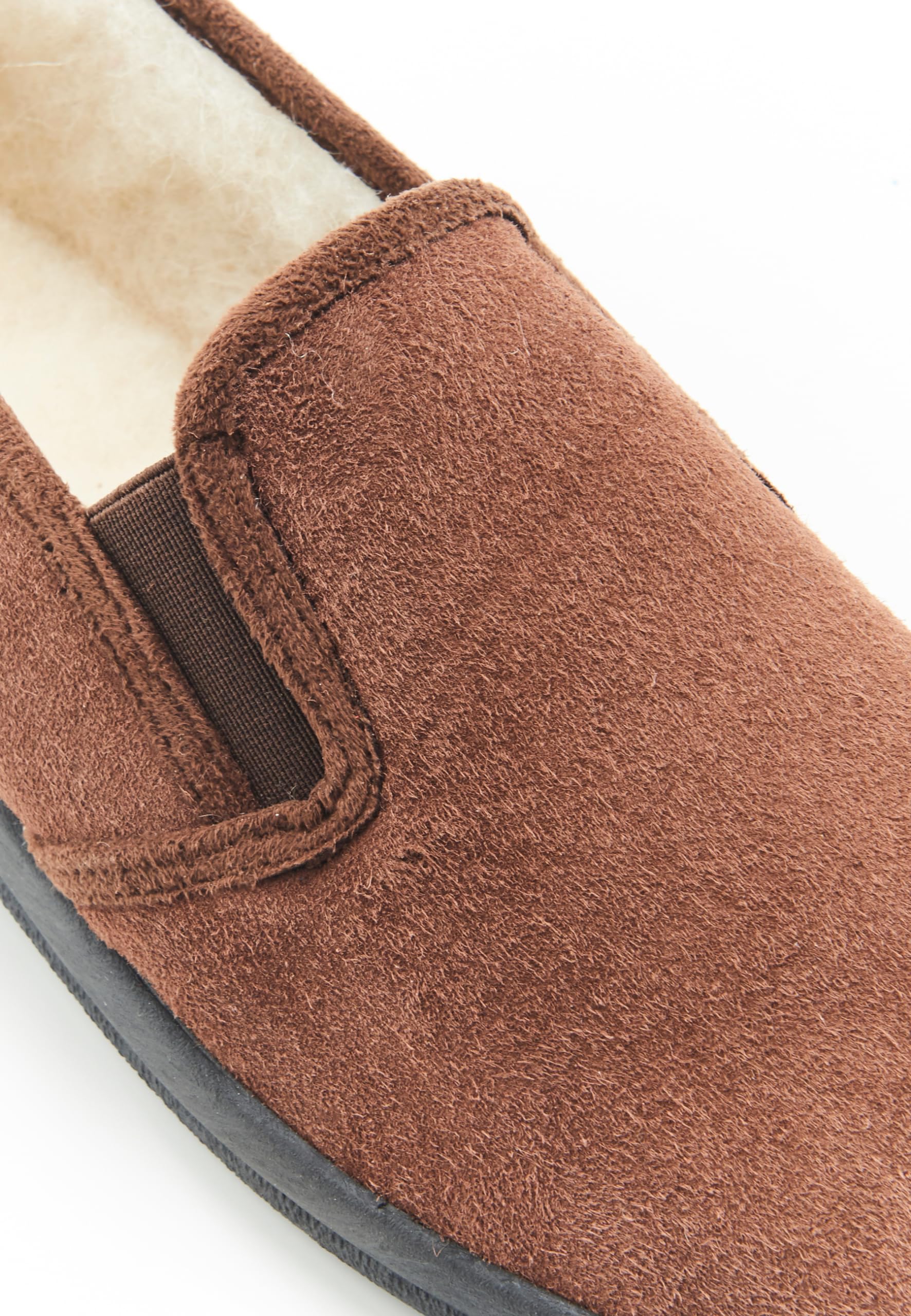 Damart Calzature pantofole da uomo in lana marroni taglia 44