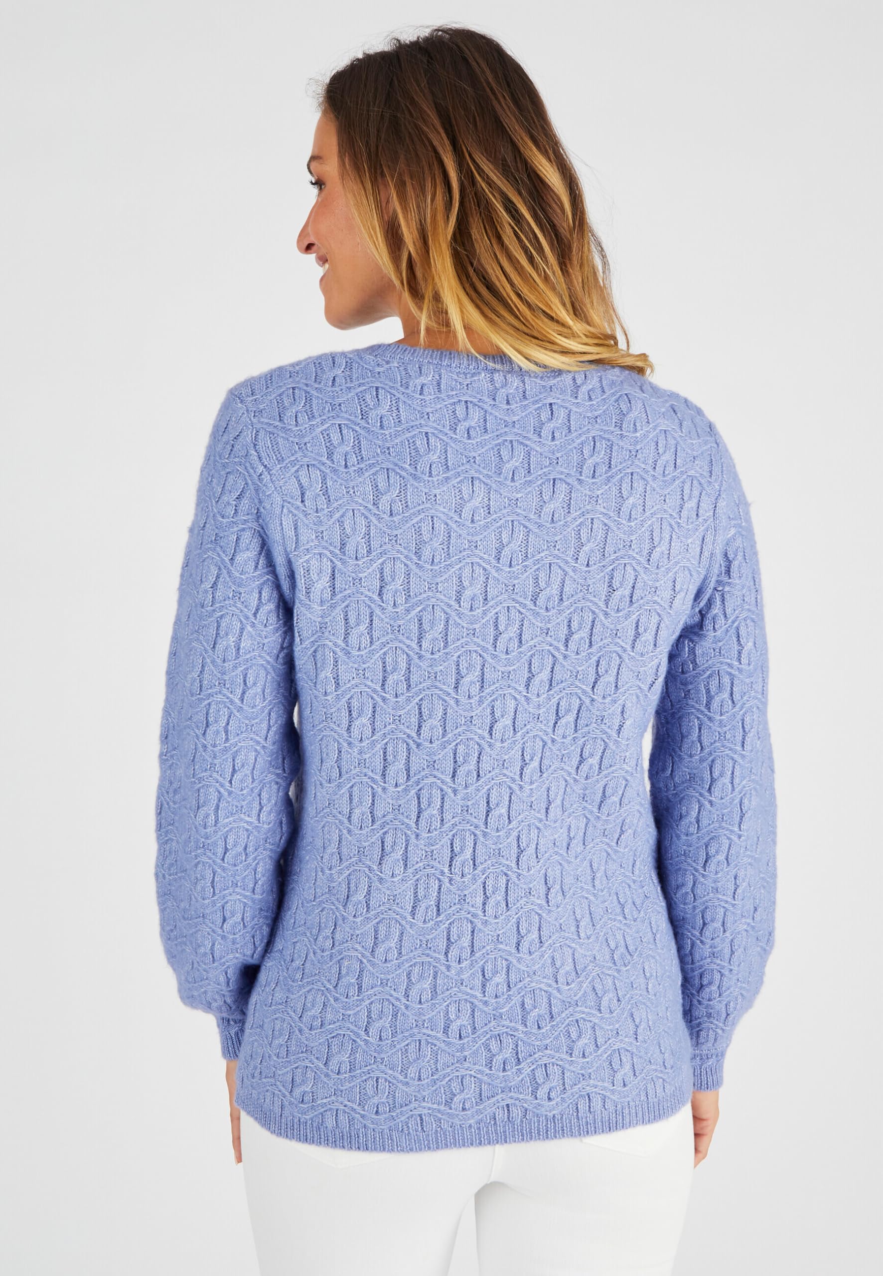 Damart Thermolactyl Maglione Maglia Fantasy blu 38-40