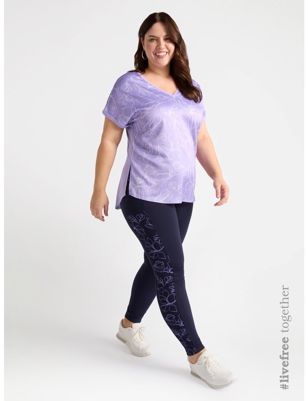 Fiorella Rubino Leggings, viscosa LENZING ECOVERO, stampa floreale