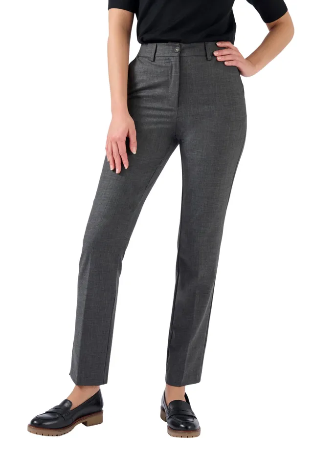 Damart Prêt-à-porter Pantaloni Sigaretta misto lana donna grigi