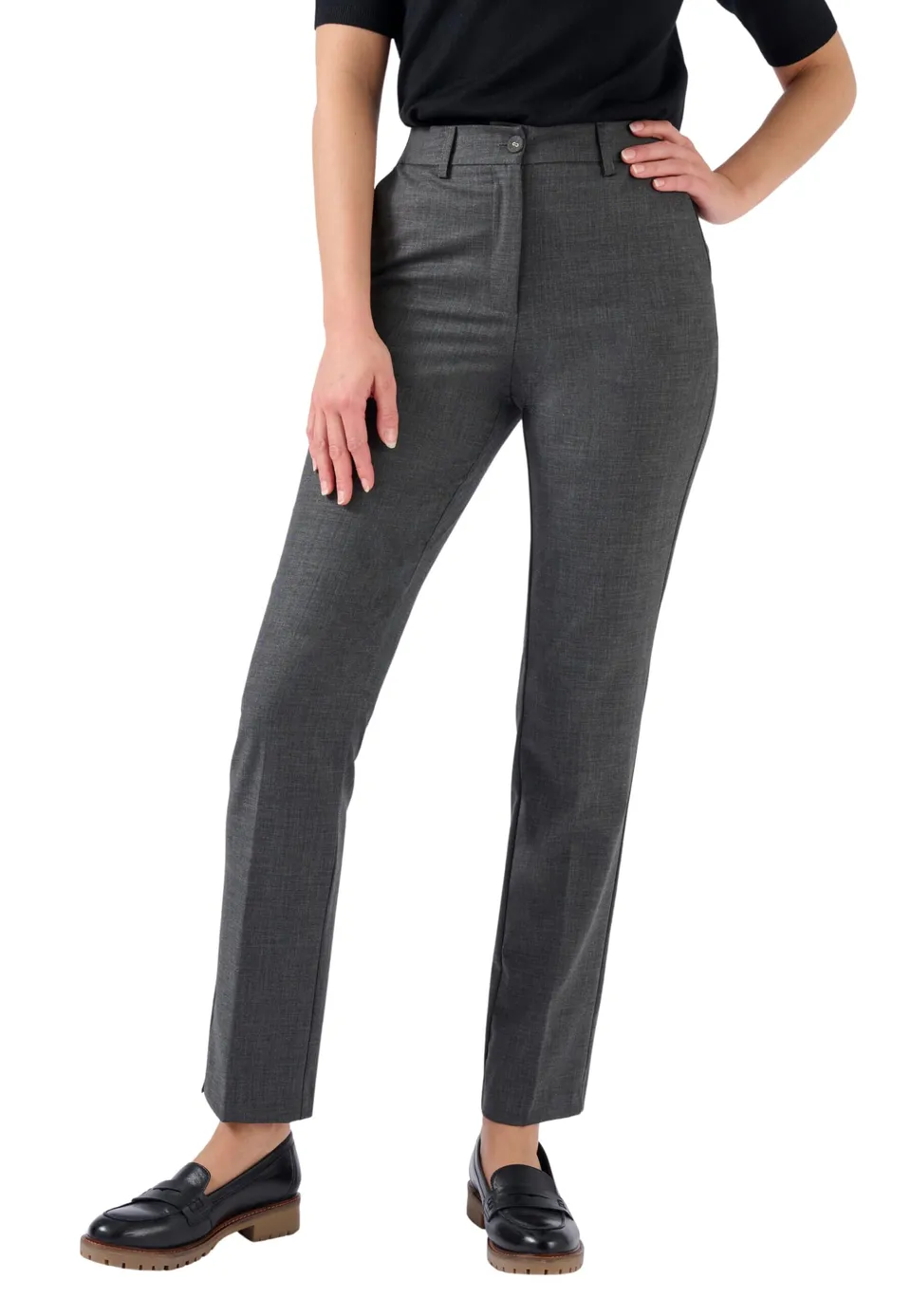 Damart Prêt-à-porter Pantaloni Sigaretta misto lana donna grigi
