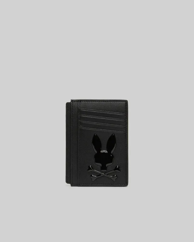 Psycho Bunny Accessories Bunny Card Case portacarte nero slim