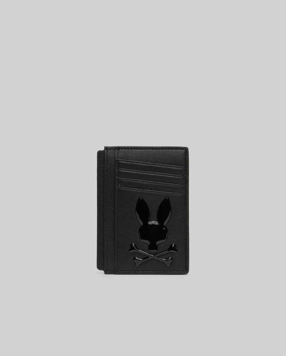 Psycho Bunny Accessories Bunny Card Case portacarte nero slim