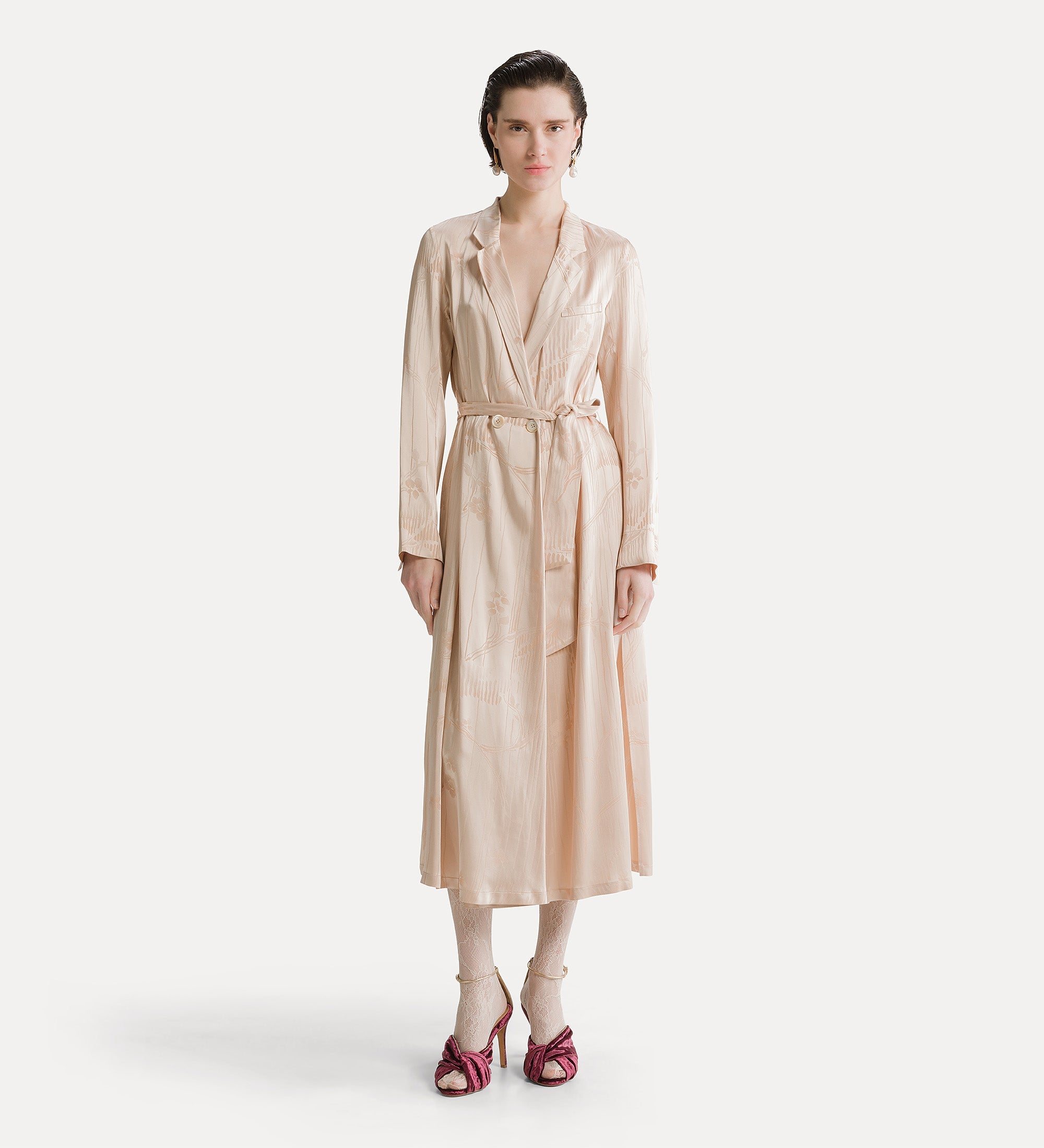 Forte abiti The Lotus abito a portafoglio jacquard loto