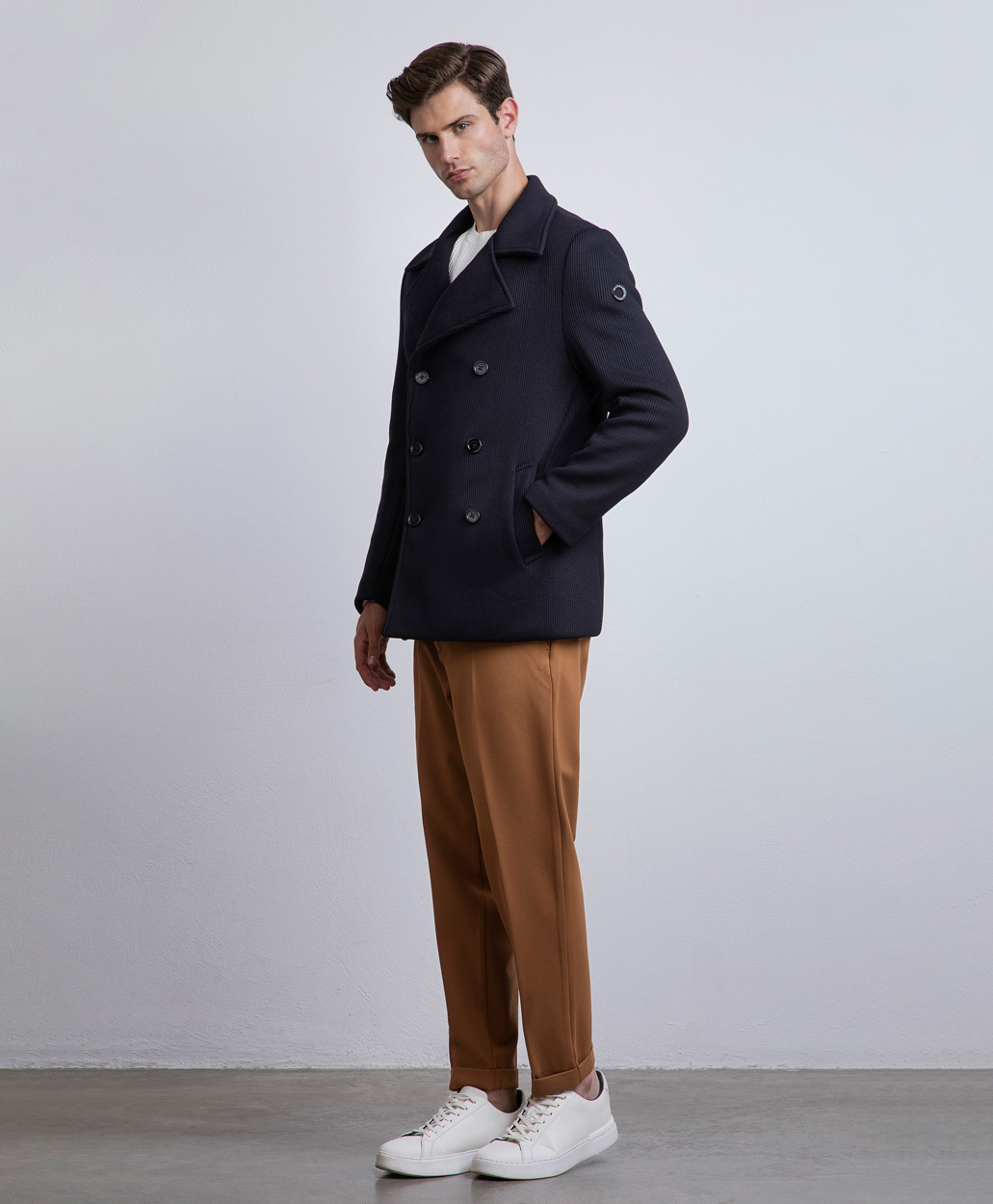 Markup Uomo Cappotti Peacot maglia tecnica cappotto