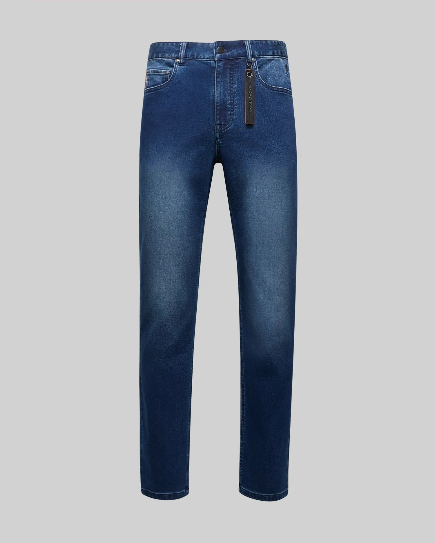 Psycho Bunny Men's Pants Ace Knit Straight Leg Denim Pant jeans dritti elasticizzati