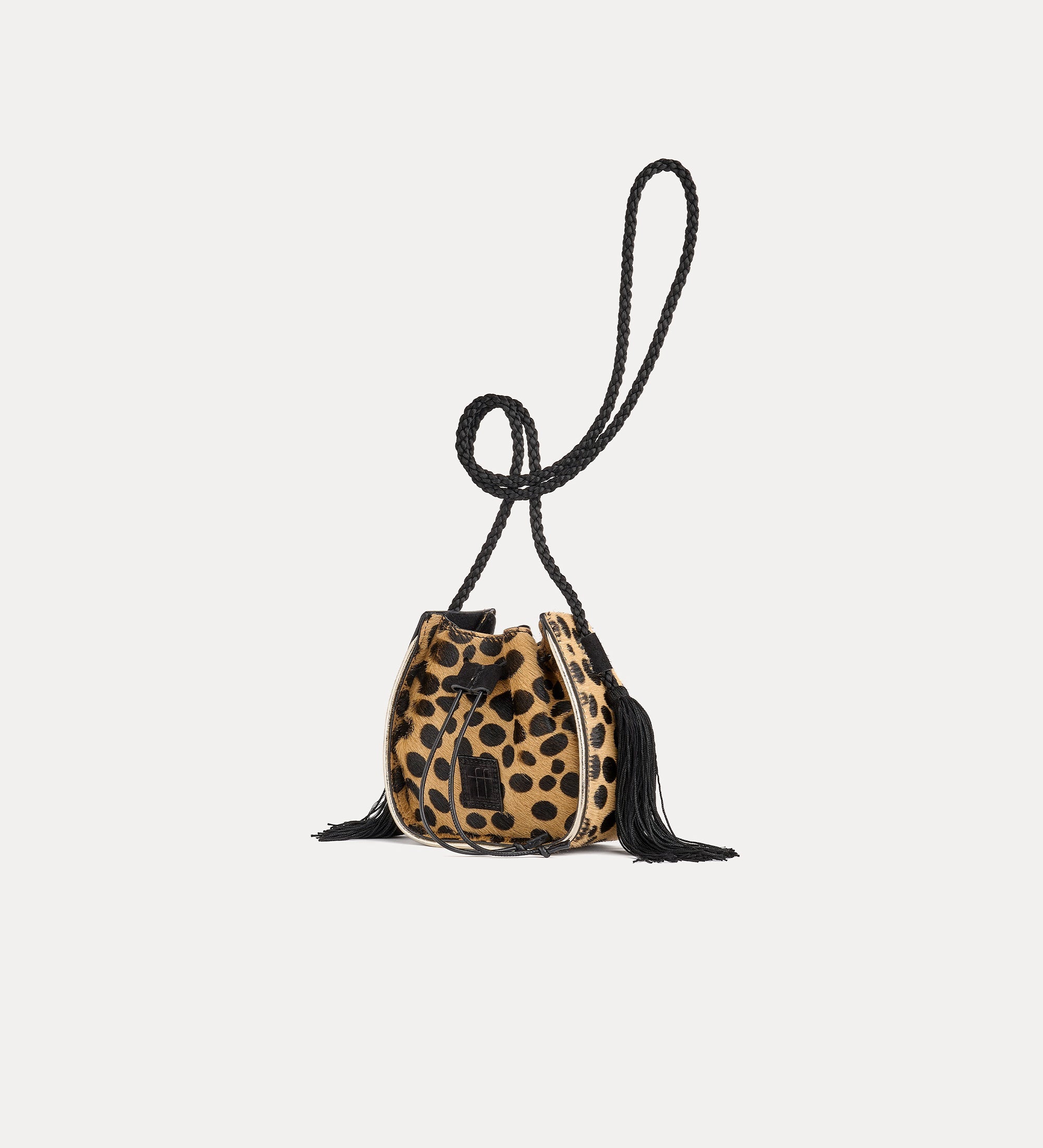 Forte borse e cinture 15215 borsa secchiello mini noisette