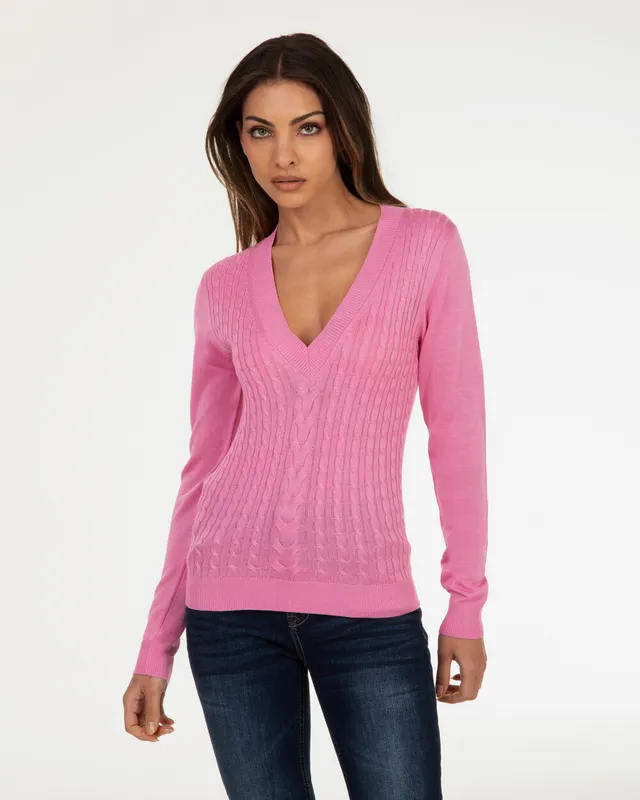 Markup Donna Maglieria Maglia manica lunga a trecce maglia