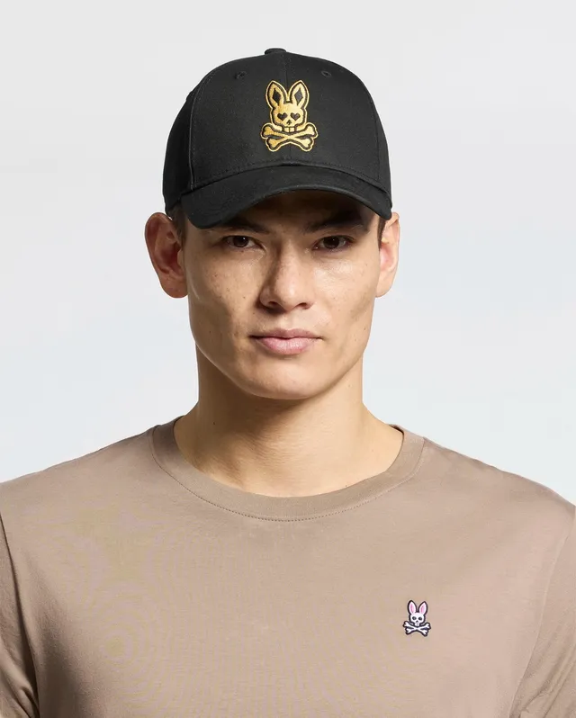 Psycho Bunny Accessories MENS LAS VEGAS BASEBALL CAP MO1500011 cappellino nero