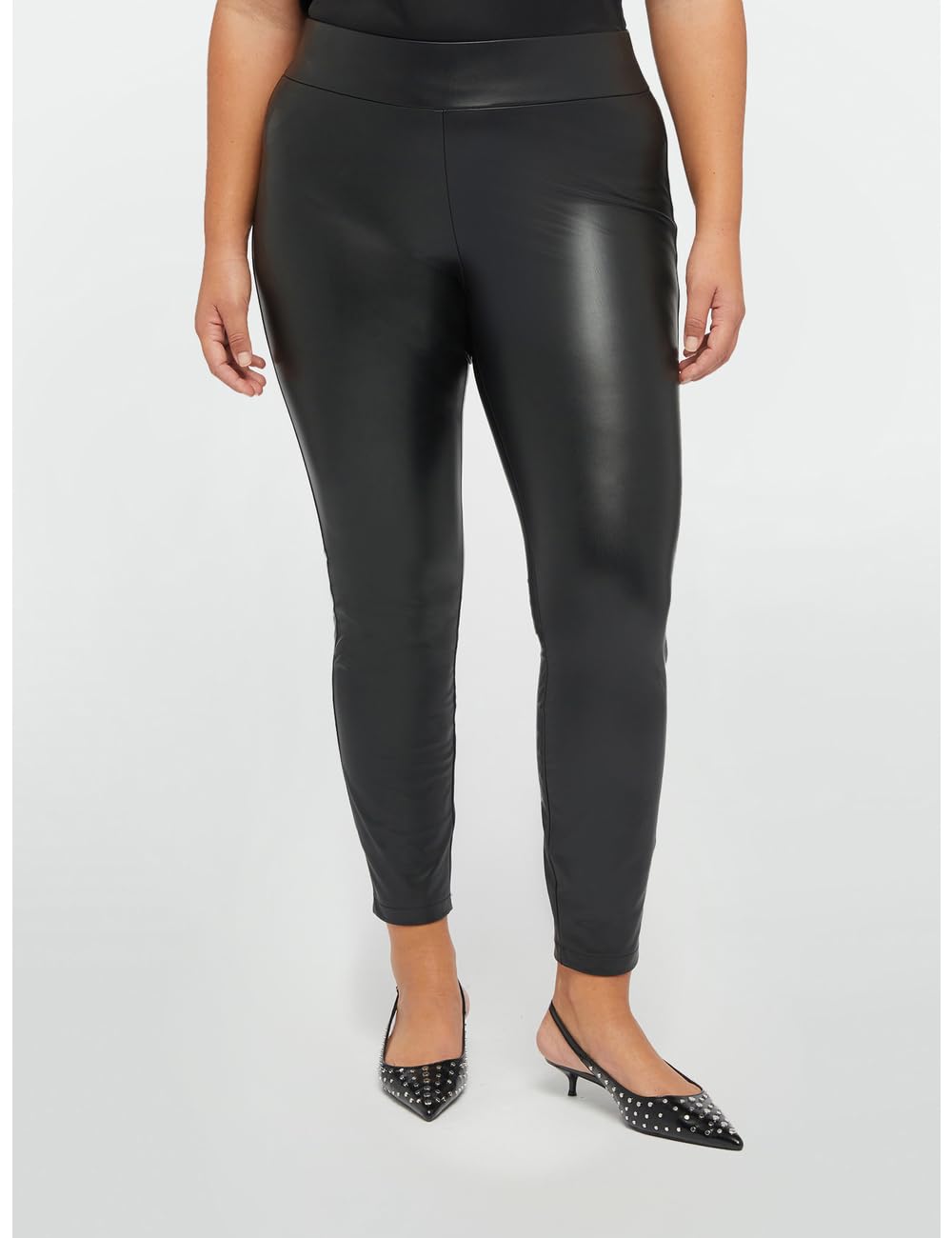 Fiorella Rubino Pantaloni leggings in tessuto lucido