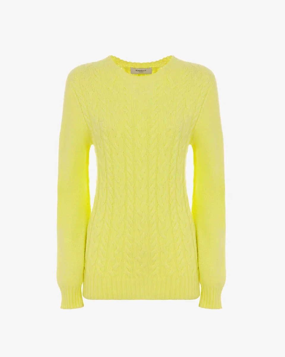 Markup Donna Maglieria Pullover misto cashmere trecce pullover