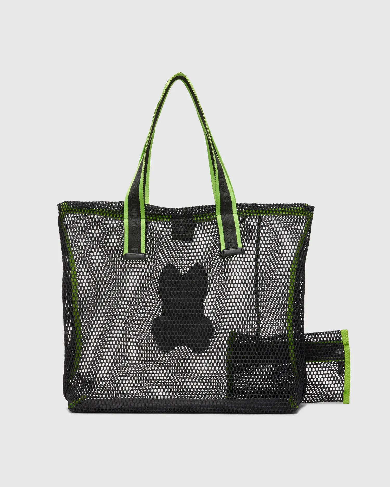 Psycho Bunny Accessories Mesh Tote Bag borsa shopper nera in rete
