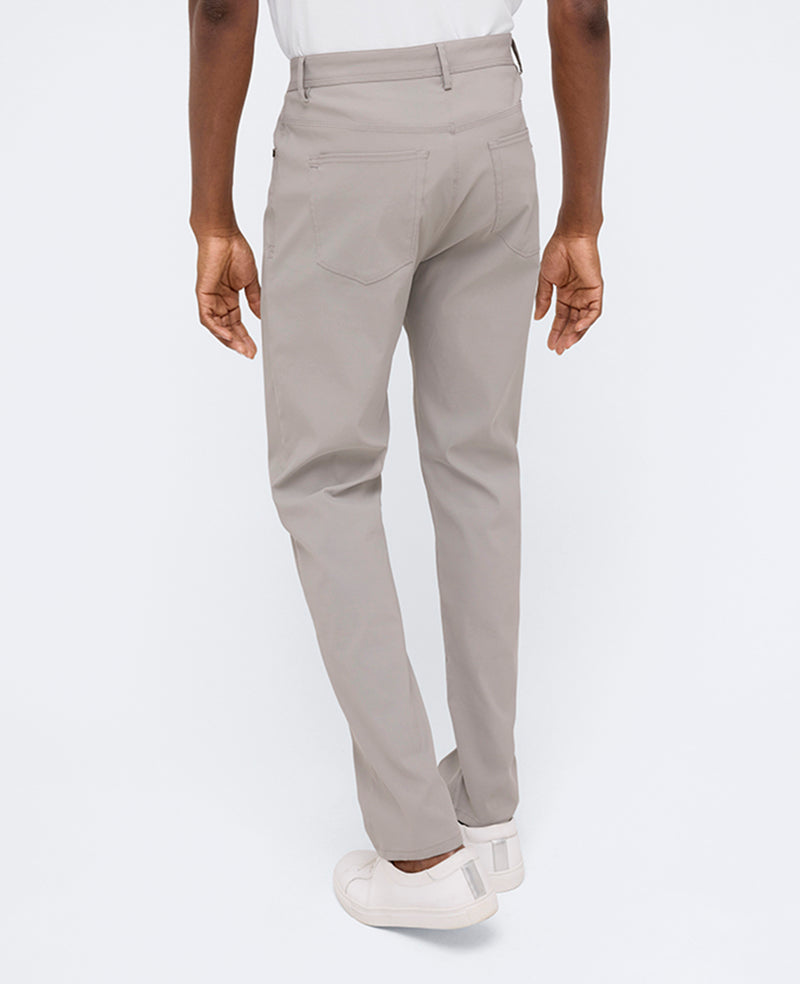 Kenneth Cole Reaction Clothing Original Slim 5-Pocket Pant pantaloni grigi